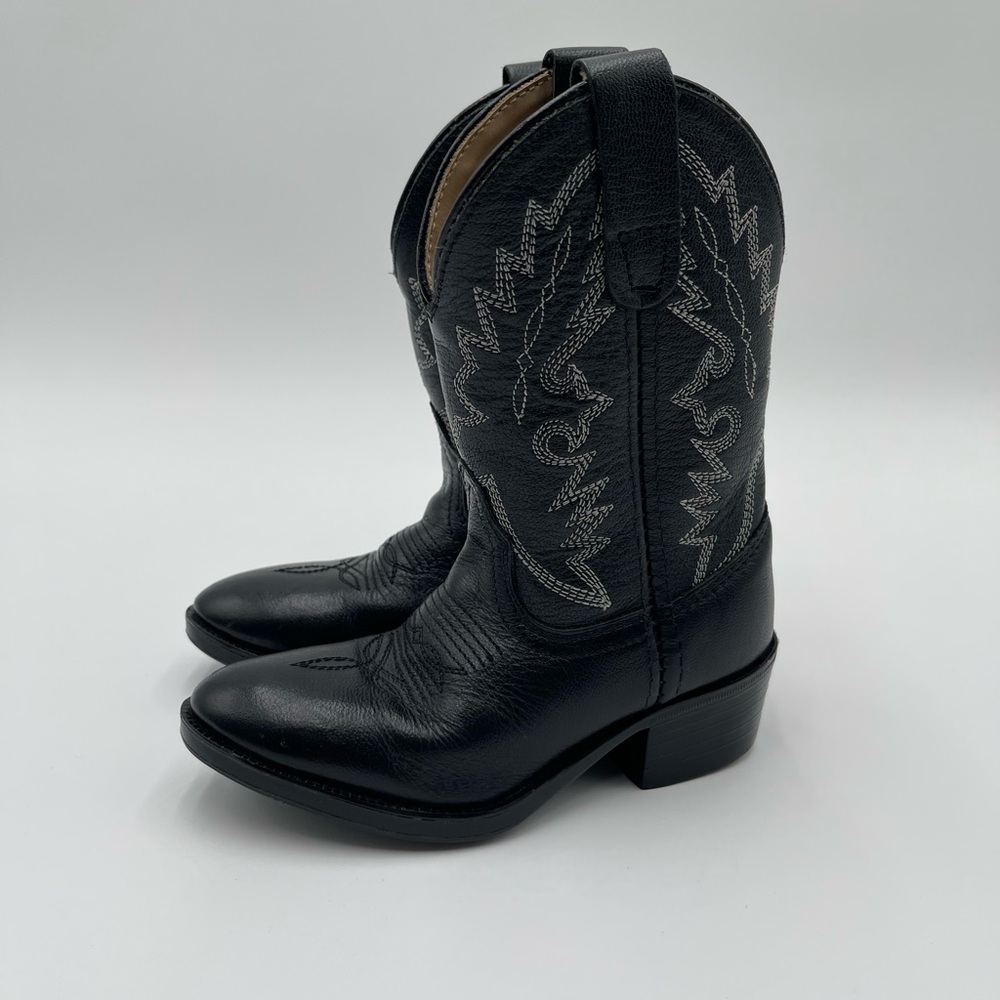 Dan Post Western Boots Boys Childrens Cowboy Shane Kids Black Youth Toddler 8.5